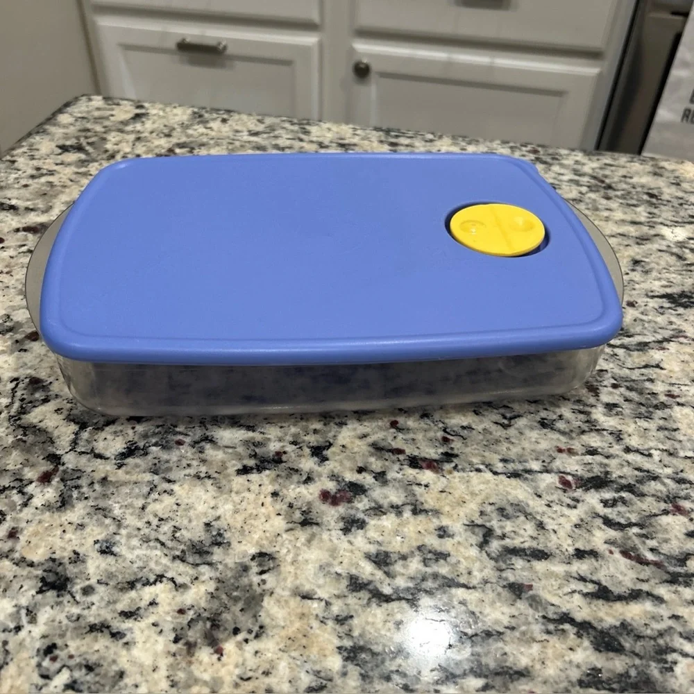 Tupperware Rock N Serve microwavable #3381B-1 with vented lid. Great condition